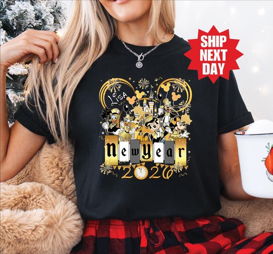 Discover Disney Happy New Year Shirt, Disney Custom Shirt, New Year Sweatshirt, Disney New Year's Eve Tee, New Year Crew Shirt, Family New Year Trip