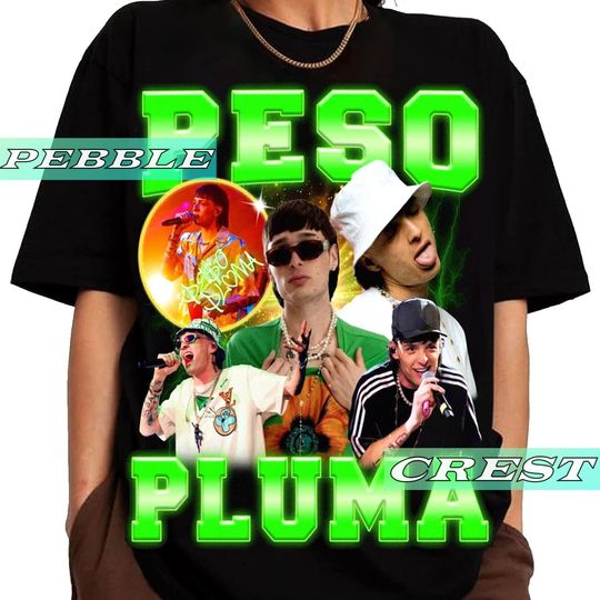 Discover Peso Pluma Vintage Bootleg Shirt, Peso Pluma Tour Tee, Peso Pluma Concert Merch For Fan, Peso Pluma Unisex Graphic Clothing