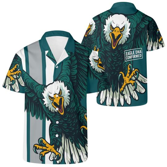 Discover Eagle DNA Hawaiian Shirt - Retro Button-Up for Men