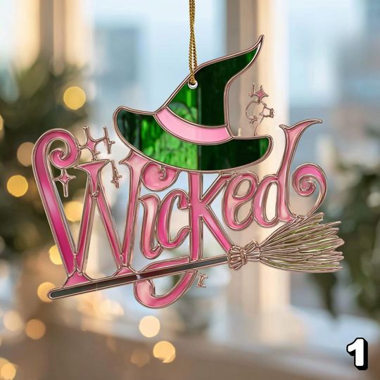 Discover Wicked Acrylic Ornament Broadway Musical Christmas Tree Gift for Fans