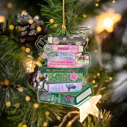 Discover Wicked Books Ornament, Wicked Changed For Good Book Ornament, Broadway Musicals Ornament, Broadway Gifts For Fan, Wicked Christmas Ornament