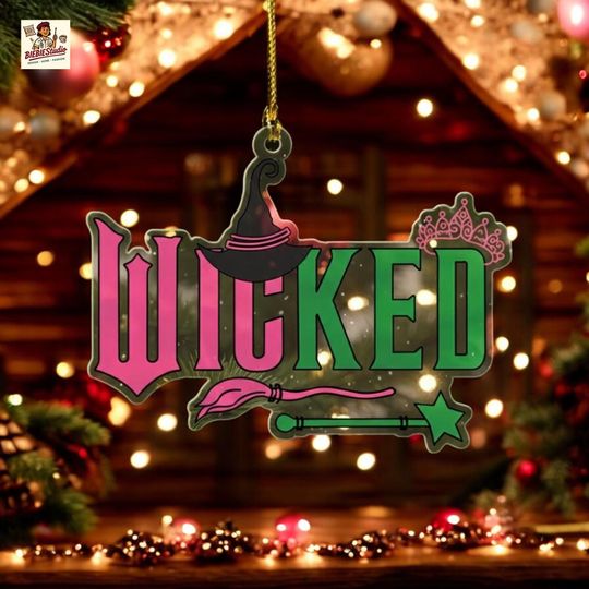 Discover Wicked Ornament, Witch Hat Christmas Ornament, Broadway Musical Decor, Witchy Holiday Tree Decoration, Theatre Lover Gift