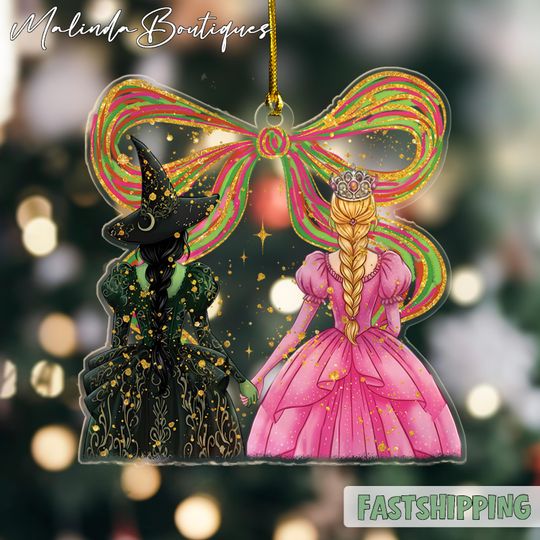 Discover Wicked Acrylic Ornaments, Wicked Changed For Good Ornament, Defy Gravity Broomstick Magic Wand Ornament, Christmas Tree Decor