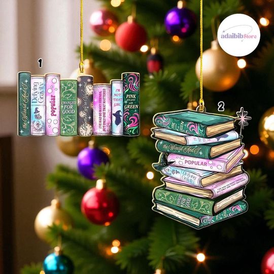 Wicked Books Acrylic Ornament  Broadway Musical Gift