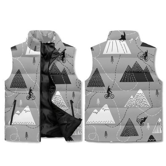Discover Gray MTB Adventure Vest Unisex Sleeveless Puffer Jacket