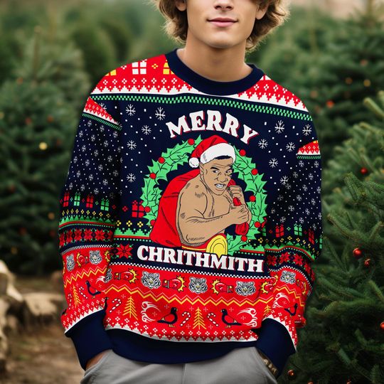 Merry Chrithmith Ugly Christmas Sweater, Merry Chrithmith Sweater, Funny Boxing Meme Ugly Sweater, Merry Xmas Gifts For Friends
