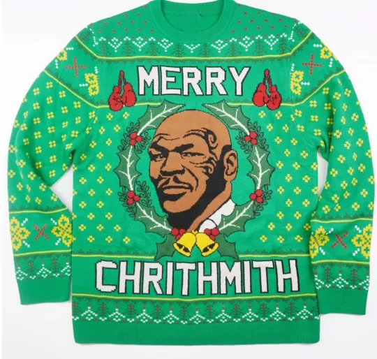 Discover Merry Chrithmith Mike Tyson Funny Ugly Christmas Sweater All sizes 1F2359