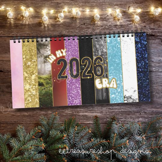 2026 Eras Vertical Desk Calendar, Music Theme, Music Lover Gift