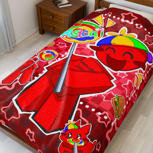 c00lkidd Velveteen Plush Blanket Candy Lover Gift 3 Sizes Forsaken Roblox
