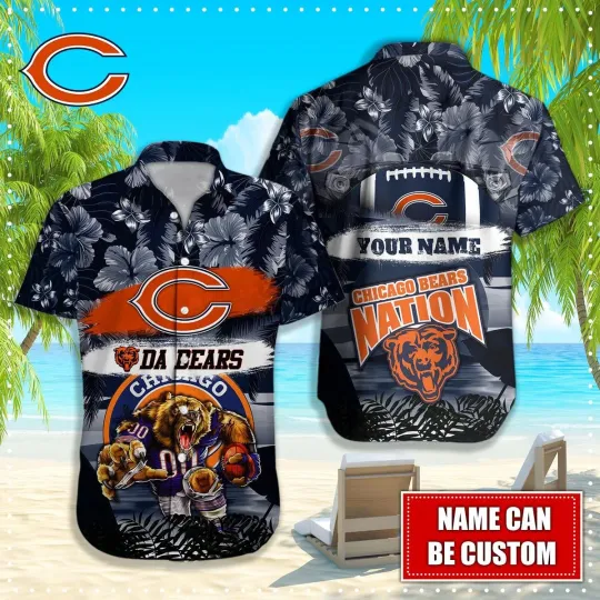 Discover Personalize Chicago Football Team Bearss Hawaiian Shirt