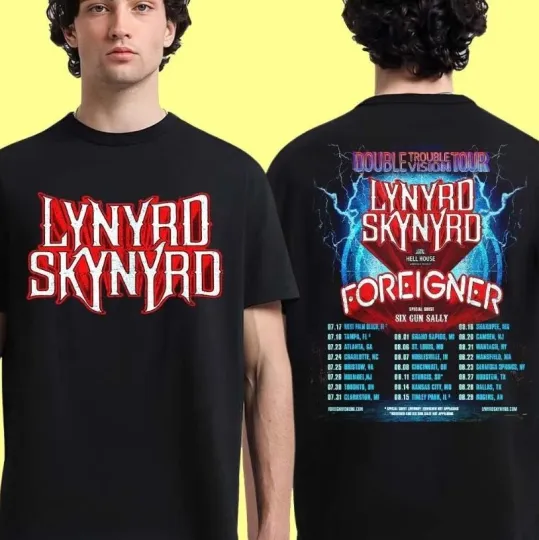 Lynyrd Skynyrd Double Trouble Vision Tour 2026 North America T-Shirt