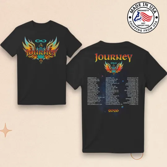 Discover Journey Music 2026 Tour Concert Fan Gifts T-Shirt Sweatshirt Hoodie