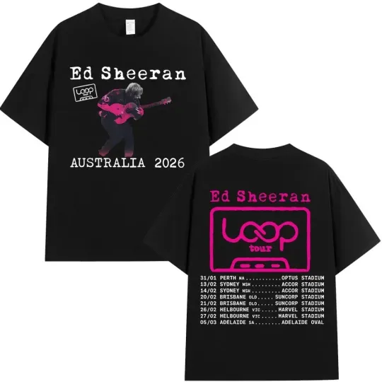 Discover Ed Shee Loop Tour Australia 2026 Tour Merch Unisex T-shirts