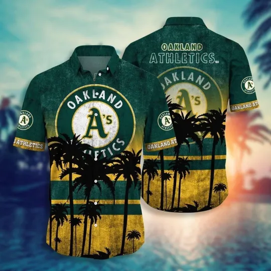 Discover Oakland Baseball Team Athleticss Hawaiian Shirt
