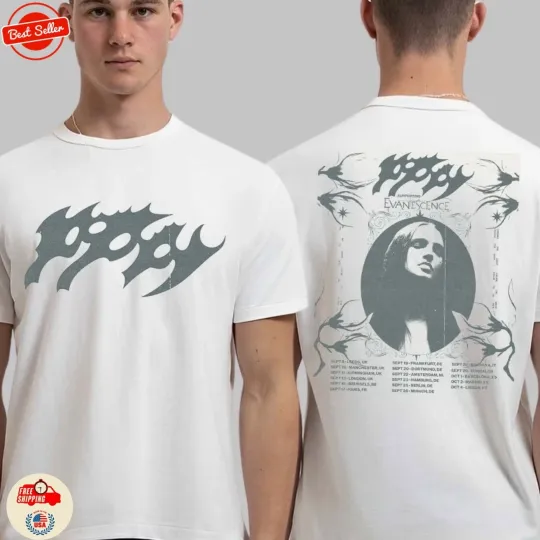 Discover Poppy EU And UK Tour 2026 With Supporting Evanescence Schedule Dates List Shirt