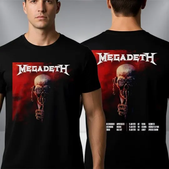 Megadeth 2026 Tour Schedule Artwork By Blake Armstrong Unisex T-Shirt