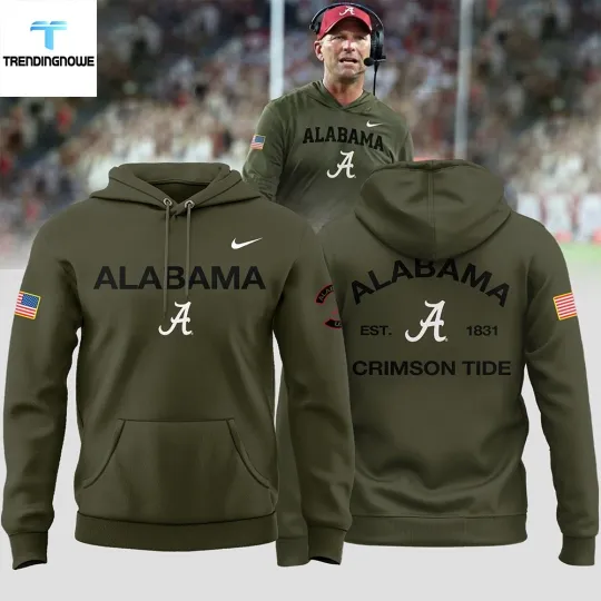Discover Albm Crimson Tide Military Appreciation 2025 Hoodie Christmas 3D