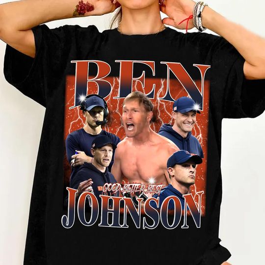 Discover Ben Johnson Vintage Football T-Shirt, Oversized Sport Tee, Retro American Football Tee