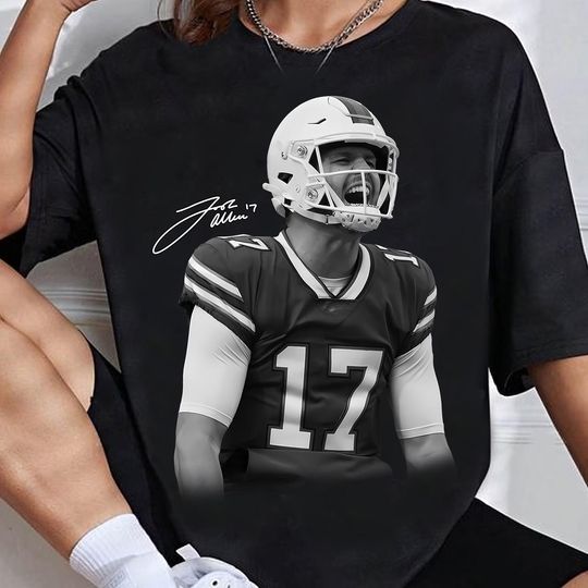 Discover Allen Vintage 90s T-Shirt, Oversized Retro American Football Tee