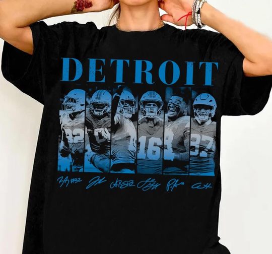 Discover Detroit Football T-Shirt, Christmas Game Day Shirt, Football Season, Fan Gift, Football Crewneck