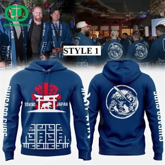 Discover Chicago Cub 2025 World Tour Tokyo Series Hoodie 3D All Size