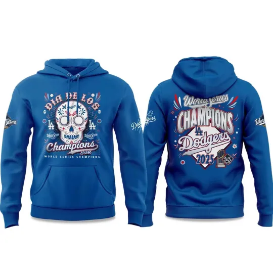 Dodgers Dia De Los World Series Champions 2025 Hoodie 3D