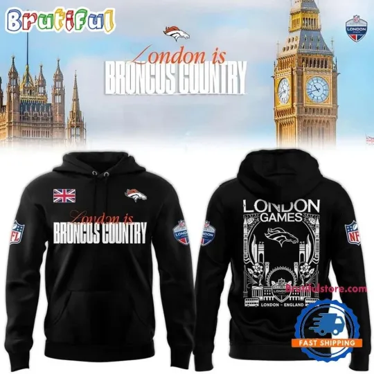Discover Denver Bronco football London Game 2025 Hoodie 3D All Size