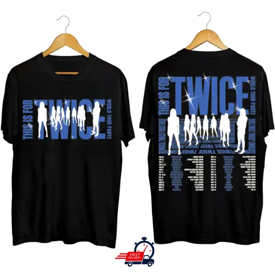 Discover Twice This Is For World Tour in US 2026 Shirt, This Is For Twice T-shirt