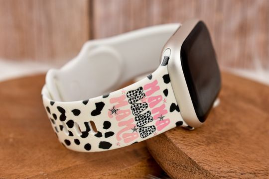 Discover Mama Cheetah Spots Retro Watch Band for Apple Watch and Fitness Trackers