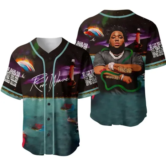 HBD8 Rod Wave Music Tour Baseball Jersey, Rod Wave Tour 2025 Shirt