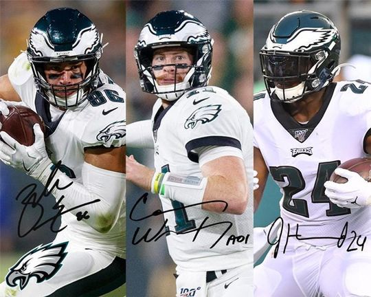Discover Philadelphia Eagles Legends Signed Photo Print, Football Fan Gift