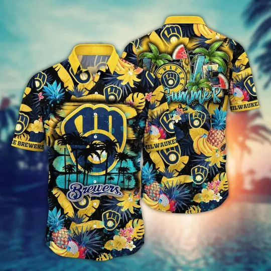 Milwaukee Baseball Team Brewerss Hawaiian Shirt