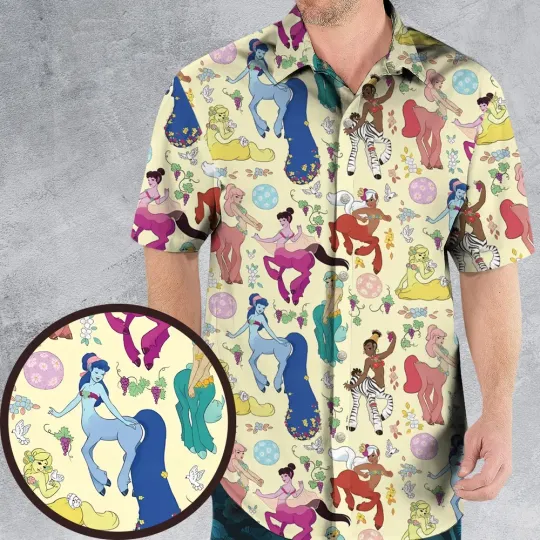 Discover Centaurs Fantasia Hawaiian Shirt, button down unisex adults S-5XL