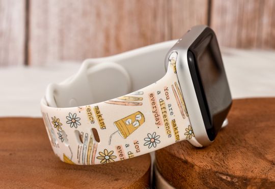 Discover Motivational Teacher Silicone Watch Band: Apple, Fitbit, Samsung, Garmin