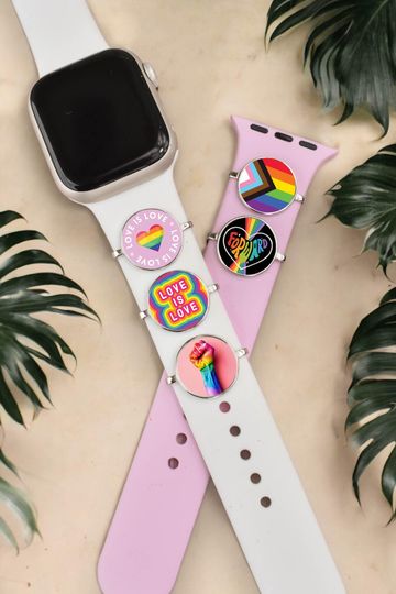 Discover Pride Charm compatible with Apple Fitbit Samsung Garmin Watch Bands