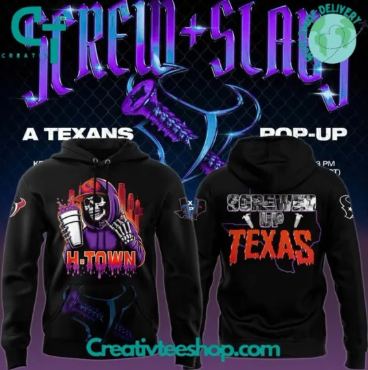 Discover Houston Texan H-Town X Dj Screw Screw Up Texas 3D Hoodie