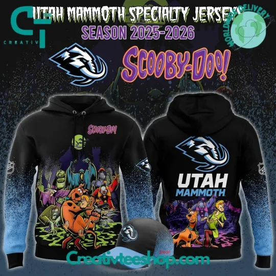 Discover Utah Mammoth x ScooByDoo Night 2025 Special 3D Hoodie