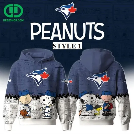 Discover Toront Blue Jays Peanuts Snoopy 3D Hoodie