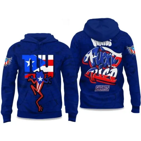 Giants Puerto Rico Heritage 2025 3D Hoodie