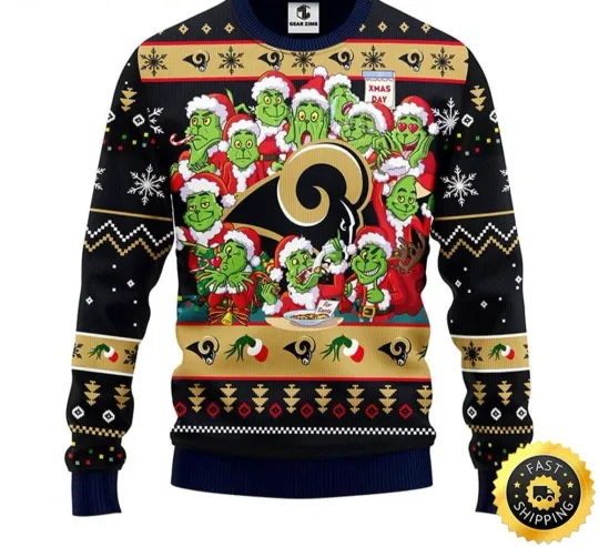 Discover Los Angeles Rams Christmas Ugly Sweater