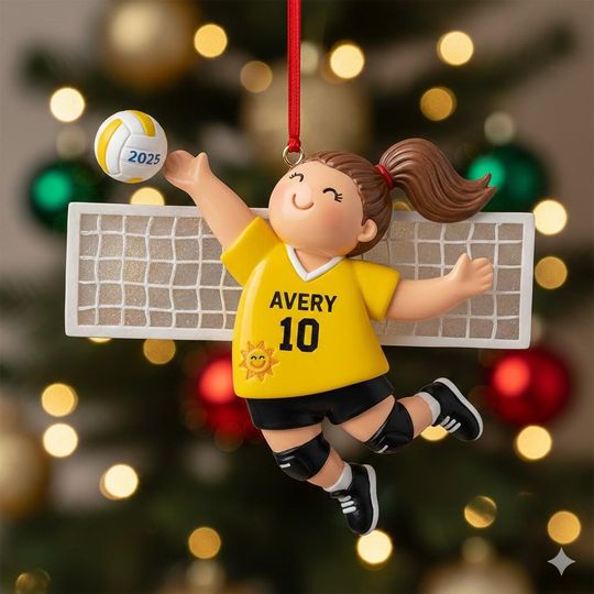 Discover Personalized Volleyball 2D FLAT Acrylic Ornament