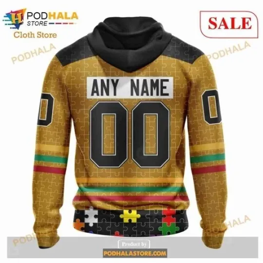 Discover Custom NHL Bost0n Bruins Fearless Aganst Autism Shirt Hoodie 3D