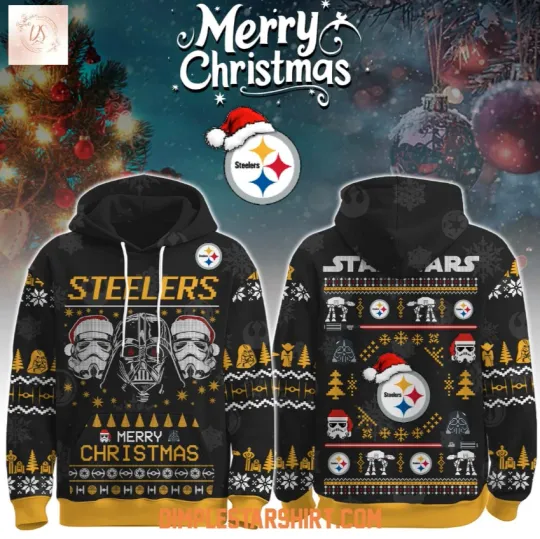 Discover Steeler x Star Wars The Force Christmas 3D Hoodie