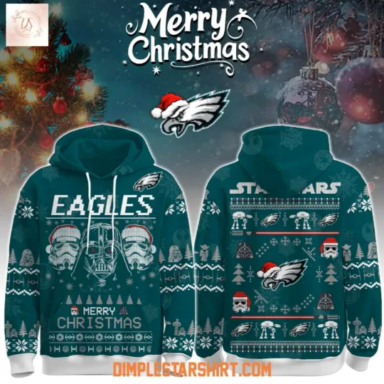 Eagles x Star Wars The Force Christmas 3D Hoodie