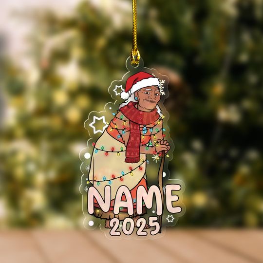 Discover Custom Name Moana 2 Ornament, Christmas 2025 Ornament, Disney Christmas Gift, Hei Hei Pua Maui Tamatoa, Moana Xmas Ornament Gift UN4E20