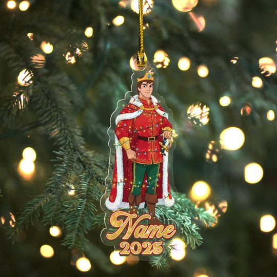 Discover Disney All Prince Group Characters Hologram Ornament, Disney Prince Squad, Magic Kingdom Ornament, Disneyland Family Party Gift UN4106