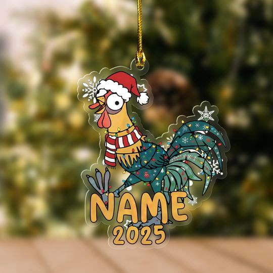 Discover Custom Name Moana 2 Ornament, Christmas 2025 Ornament, Disney Christmas Gift, Hei Hei Pua Maui Tamatoa, Moana Xmas Ornament Gift UN4E20