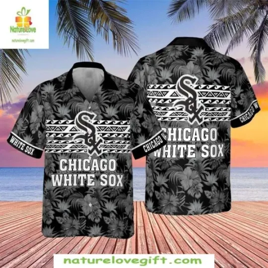 Discover Chicago Baseball Team White Soxx Hawaiian Shirt Button Down Unisex Adults S-5XL