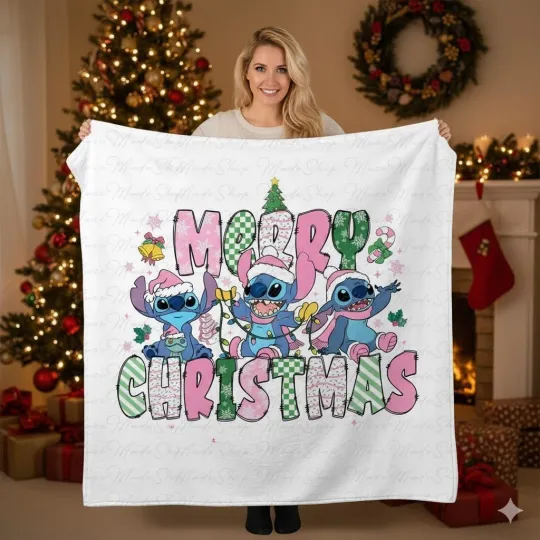 Discover Christmas Cartoon Fleece Blanket Christmas Character Christmas Gingerbread