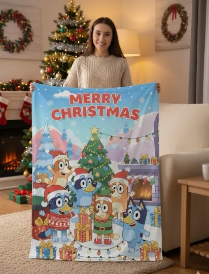 Discover BlueyDad Fantasty Adventures Fleece Blanket-Cartoon Fun BlueyDad Blanket